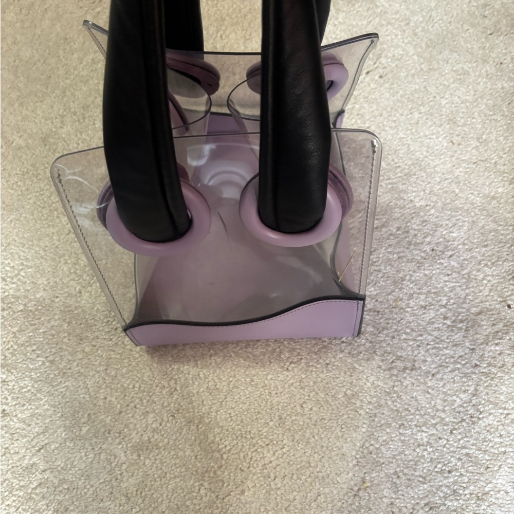 BOYY Transparent Tote with Purple and Black Accents